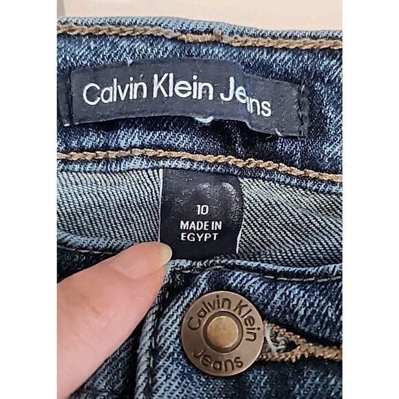 Calvin Klein Denim Jeans Women's Size 10 Medium Blue Straight Leg - Picture 3 of 12